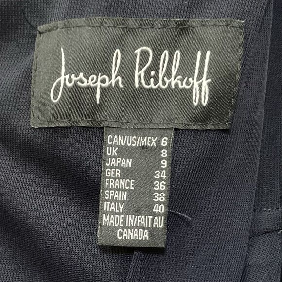 Joseph Ribkoff Navy Dress Sleeveless Cocktail Evening Sz 6 $254 - Picture 3 of 4